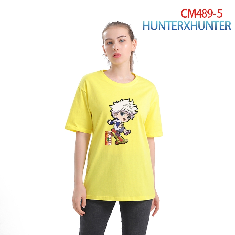HunterXHunter Women's Printed short-sleeved cotton T-shirt from S to 3XL CM-489-5