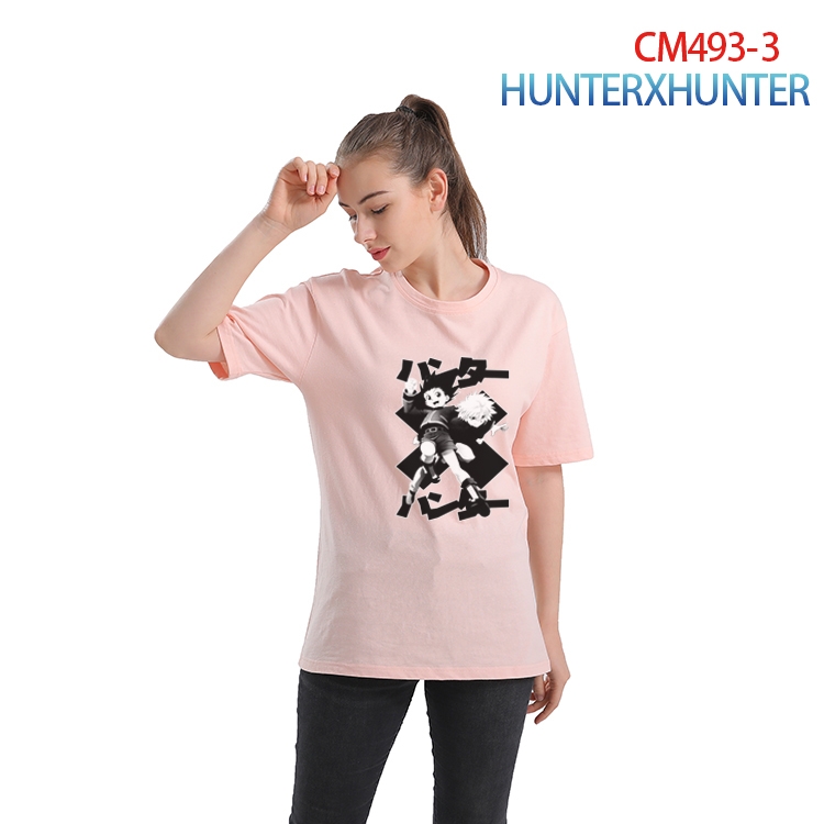 HunterXHunter Women's Printed short-sleeved cotton T-shirt from S to 3XL CM-493-3