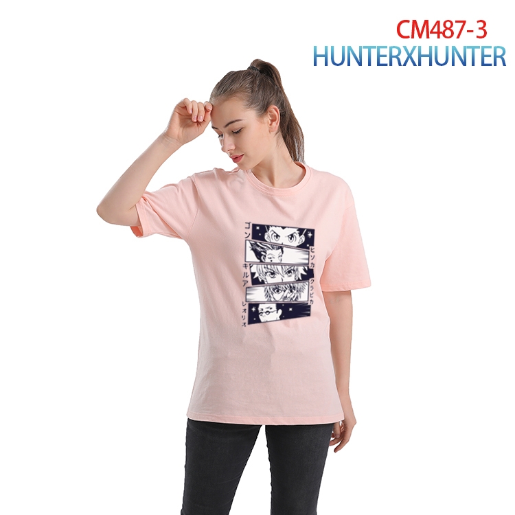 HunterXHunter Women's Printed short-sleeved cotton T-shirt from S to 3XL CM-487-3
