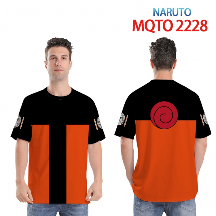 Naruto Full color printed short sleeve T-shirt 2XS-4XL, 9 sizes MQTO 2229