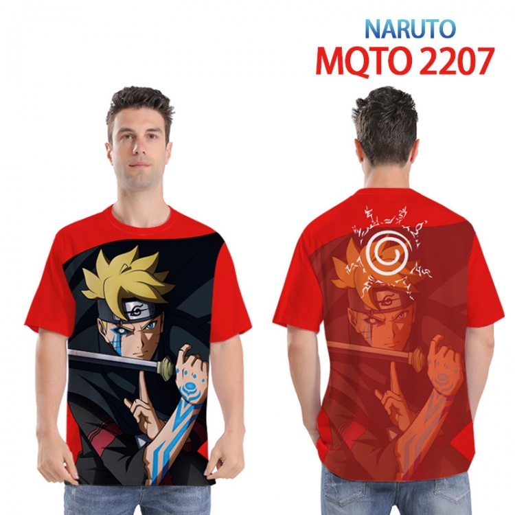 Naruto Full color printed short sleeve T-shirt 2XS-4XL, 9 sizes MQTO 2207