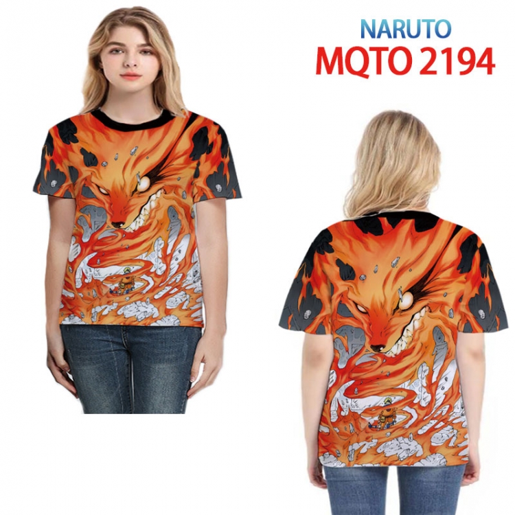 Naruto Full color printed short sleeve T-shirt 2XS-4XL, 9 sizes MQTO 2194