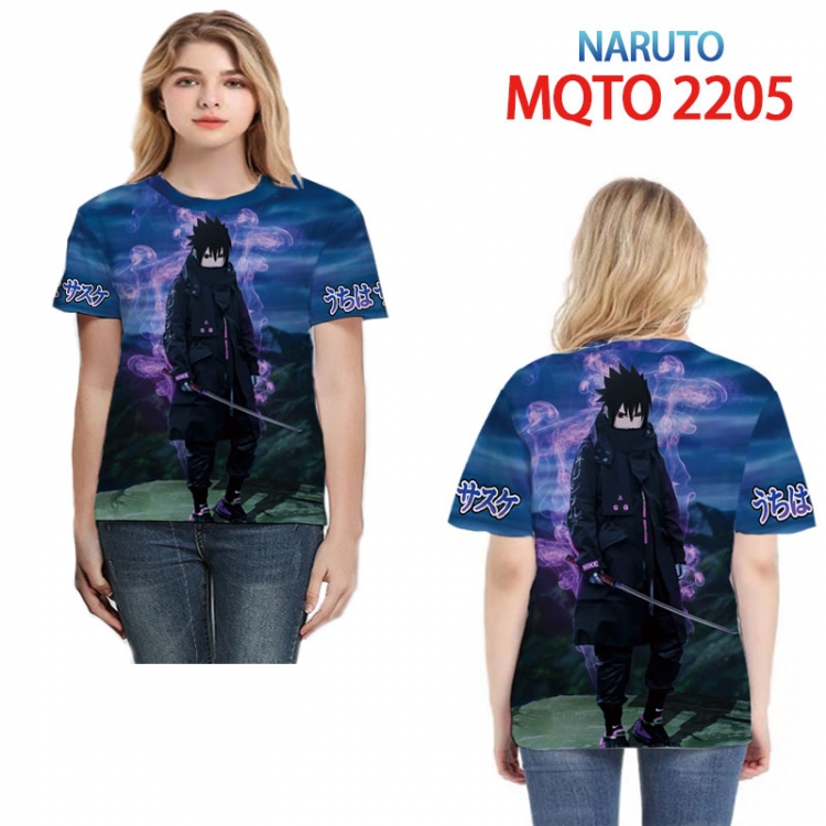 Naruto Full color printed short sleeve T-shirt 2XS-4XL, 9 sizes MQTO 2205