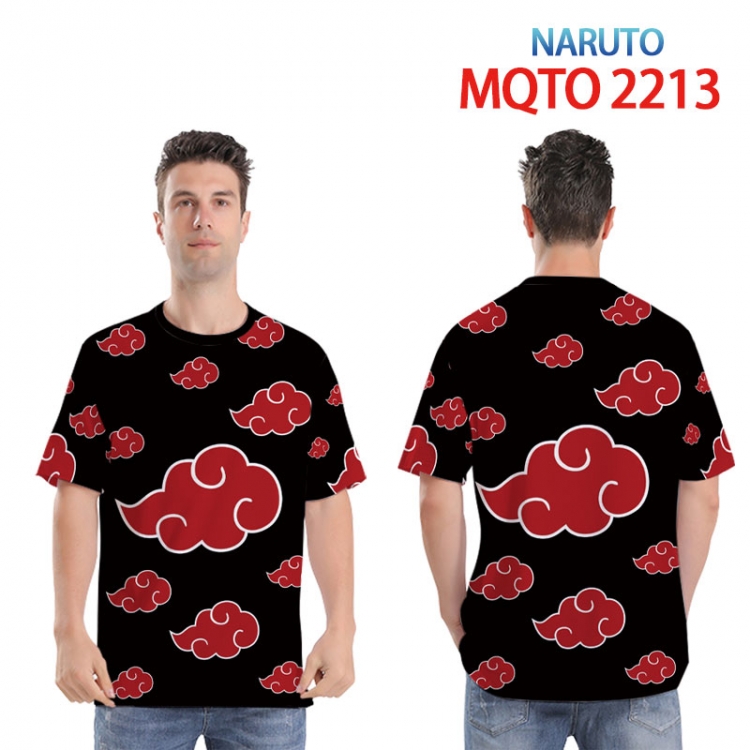 Naruto Full color printed short sleeve T-shirt 2XS-4XL, 9 sizes MQTO 2213