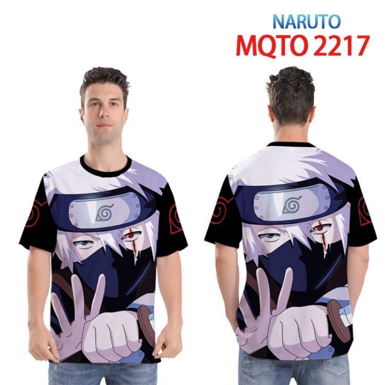 Naruto Full color printed short sleeve T-shirt 2XS-4XL, 9 sizes MQTO 2217