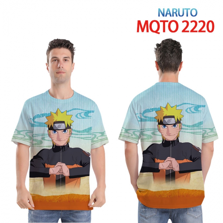 Naruto Full color printed short sleeve T-shirt 2XS-4XL, 9 sizes MQTO 2220