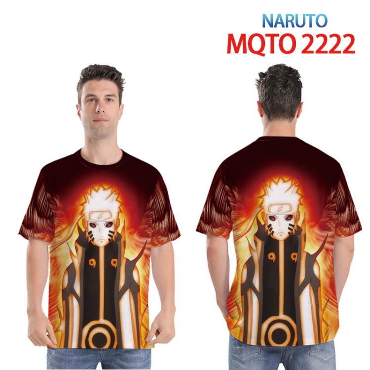 Naruto Full color printed short sleeve T-shirt 2XS-4XL, 9 sizes MQTO 2222