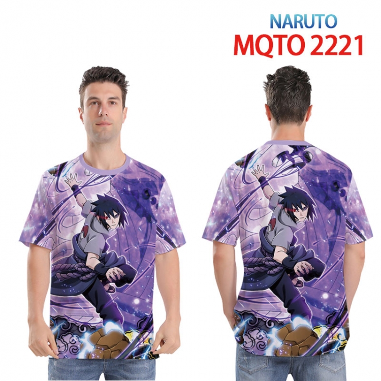 Naruto Full color printed short sleeve T-shirt 2XS-4XL, 9 sizes MQTO 2221