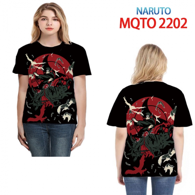 Naruto Full color printed short sleeve T-shirt 2XS-4XL, 9 sizes MQTO 2202