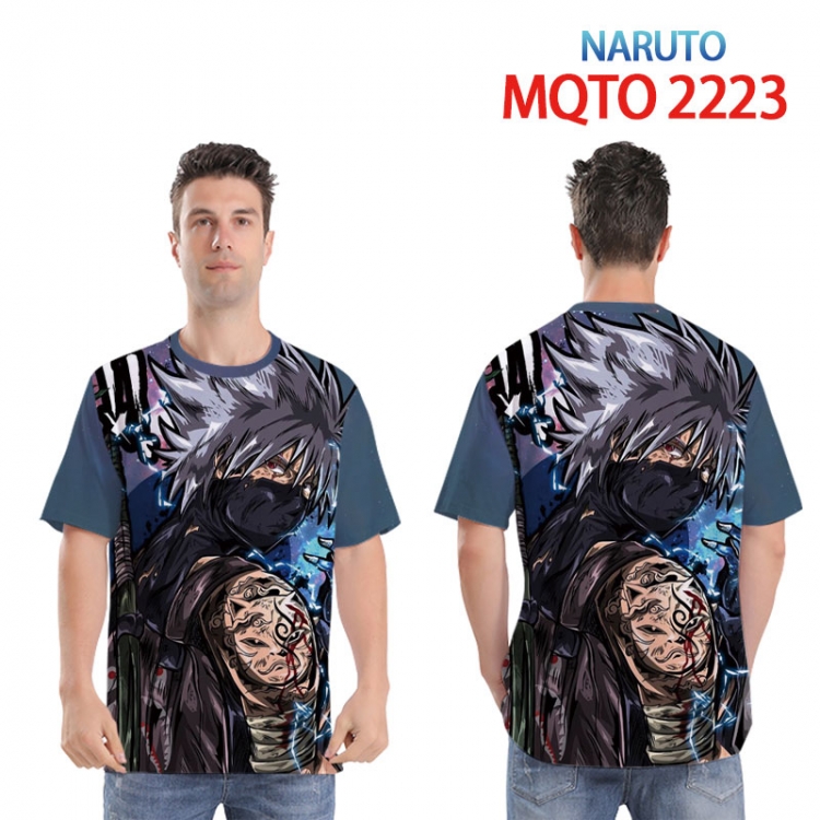 Naruto Full color printed short sleeve T-shirt 2XS-4XL, 9 sizes MQTO 2223