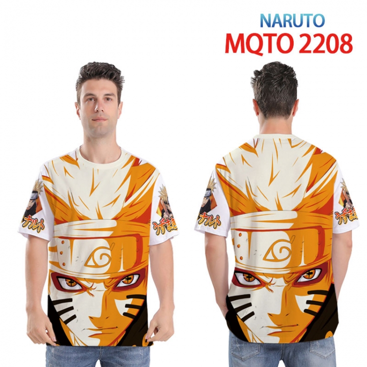 Naruto Full color printed short sleeve T-shirt 2XS-4XL, 9 sizes MQTO 2208