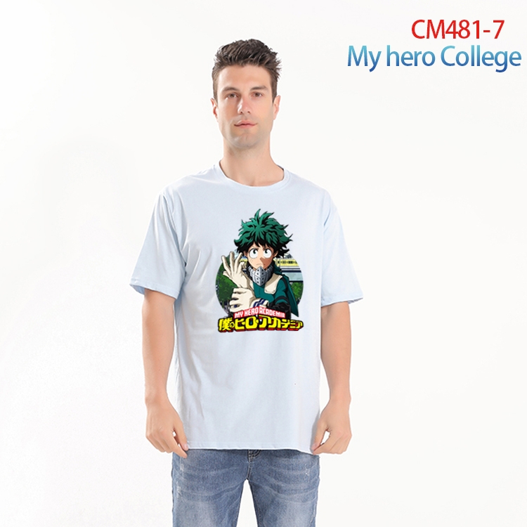 My Hero Academia Printed short-sleeved cotton T-shirt from S to 3XL CM-481-7