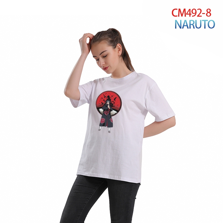 Naruto Women's Printed short-sleeved cotton T-shirt from S to 3XL CM-492-8