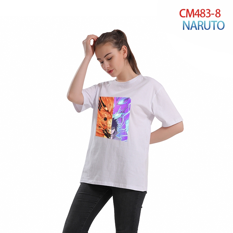 Naruto Women's Printed short-sleeved cotton T-shirt from S to 3XL CM-483-8