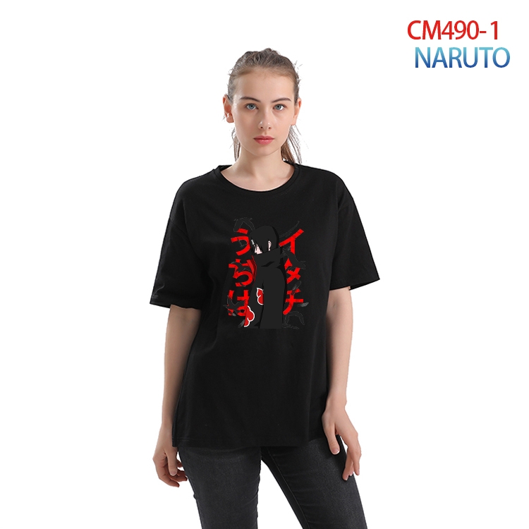 Naruto Women's Printed short-sleeved cotton T-shirt from S to 3XL CM-490-1
