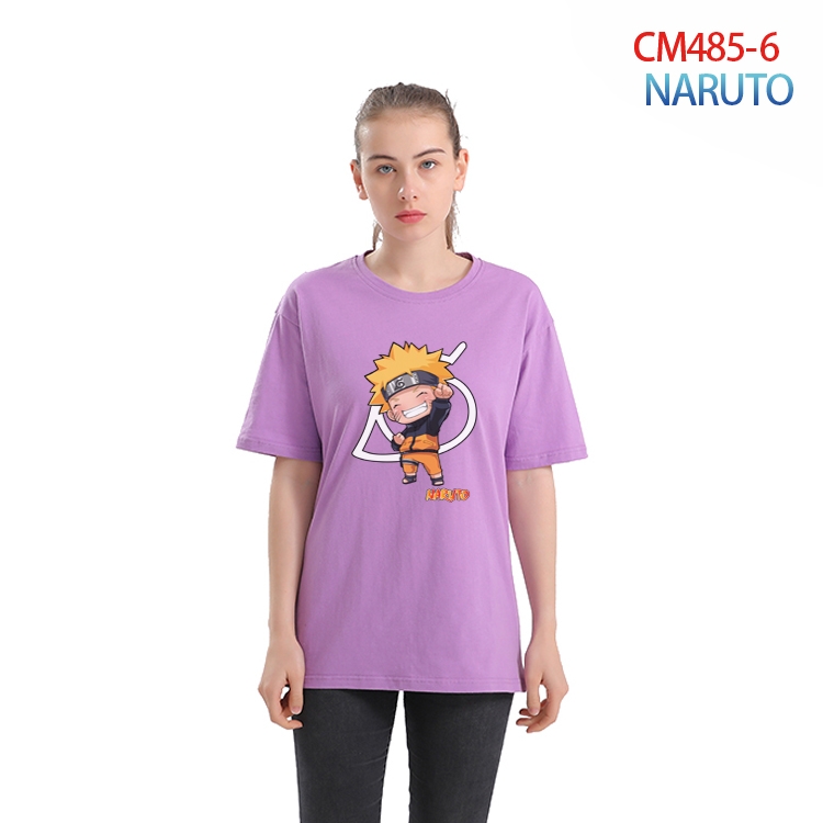 Naruto Women's Printed short-sleeved cotton T-shirt from S to 3XL CM-485-6