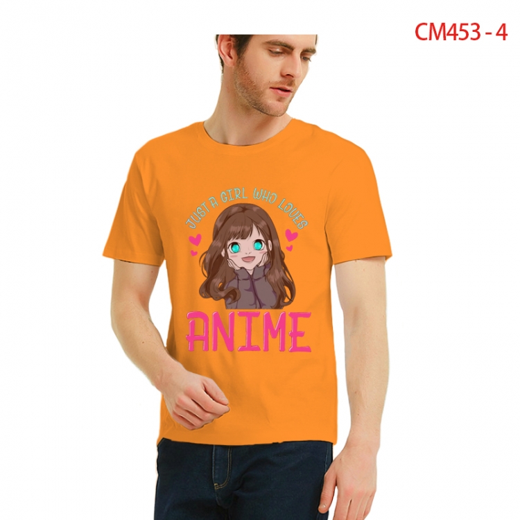 Original Printed short-sleeved cotton T-shirt from S to 3XL CM453-4
