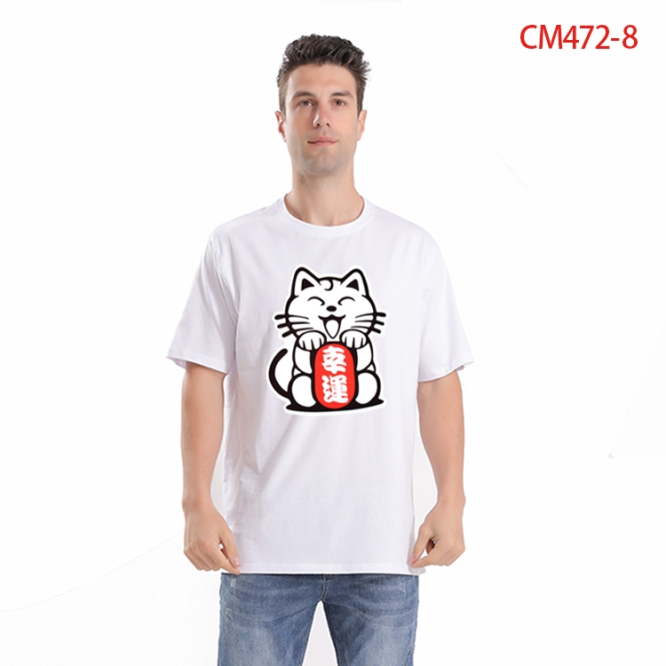 Original Printed short-sleeved cotton T-shirt from S to 3XLCM-472-8