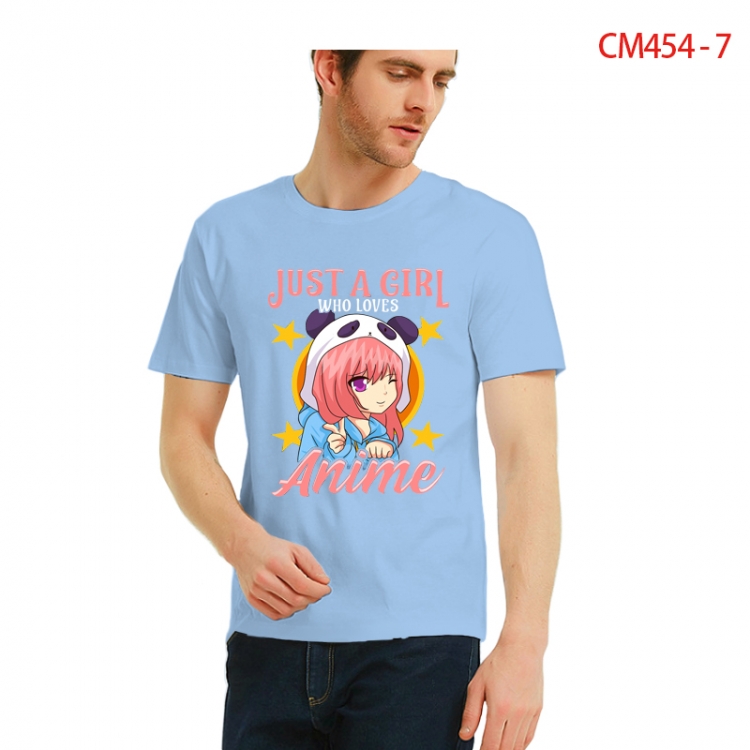 Original Printed short-sleeved cotton T-shirt from S to 3XL CM454-7