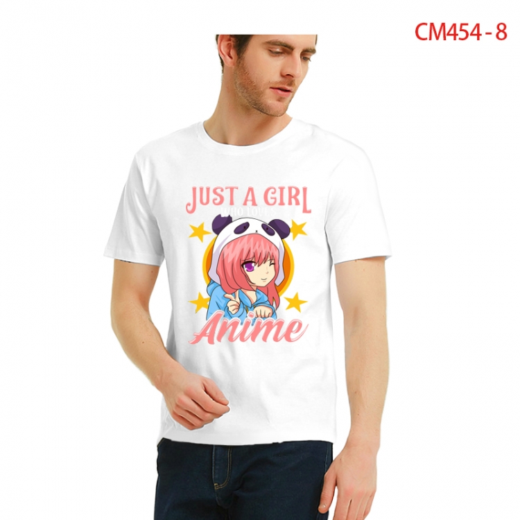 Original Printed short-sleeved cotton T-shirt from S to 3XL CM454-8