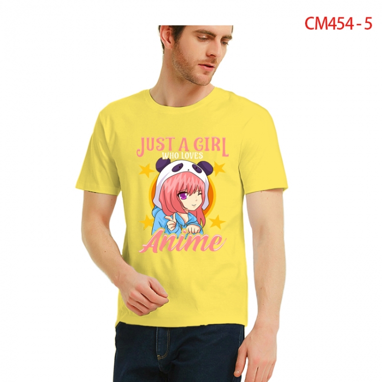 Original Printed short-sleeved cotton T-shirt from S to 3XL CM454-5