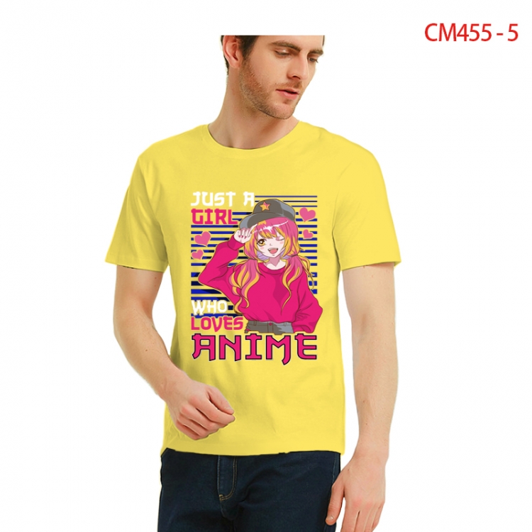 Original Printed short-sleeved cotton T-shirt from S to 3XL CM455-5