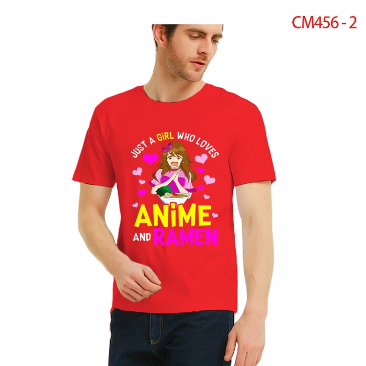 Original Printed short-sleeved cotton T-shirt from S to 3XL CM456-2