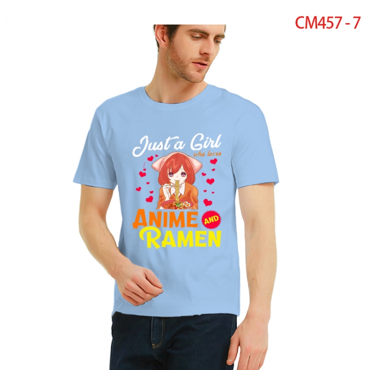 Original Printed short-sleeved cotton T-shirt from S to 3XL  CM457-7