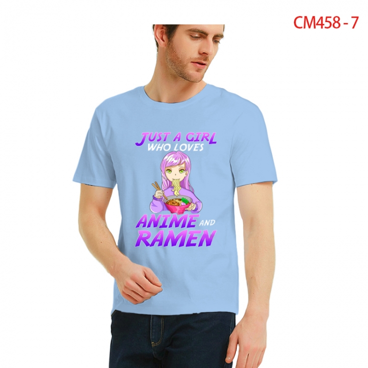 Original Printed short-sleeved cotton T-shirt from S to 3XL  CM458-7