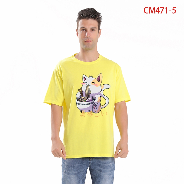 Original Printed short-sleeved cotton T-shirt from S to 3XL  CM-471-5