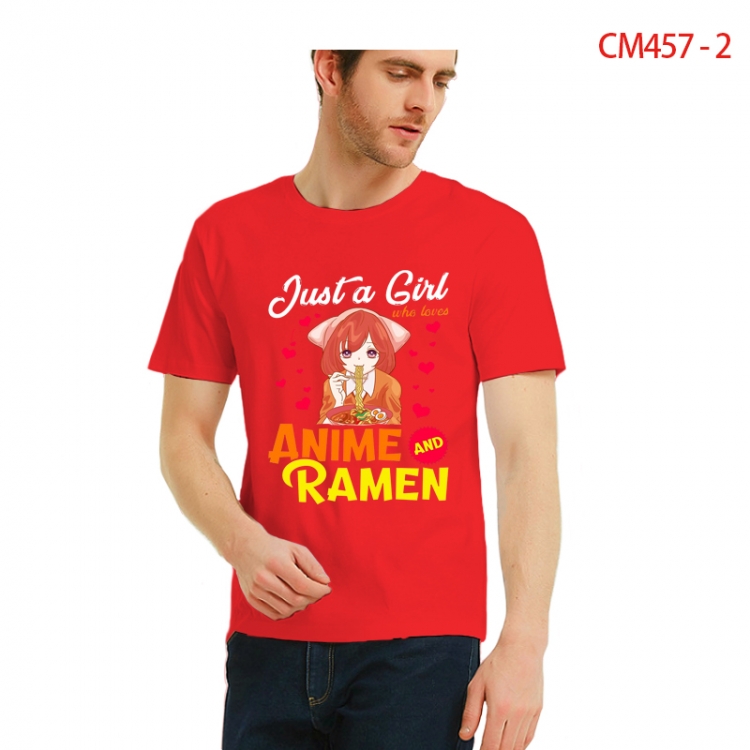 Original Printed short-sleeved cotton T-shirt from S to 3XL CM457-2