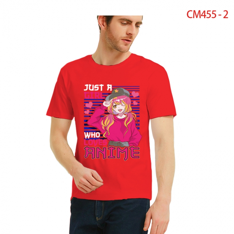 Original Printed short-sleeved cotton T-shirt from S to 3XL CM455-2