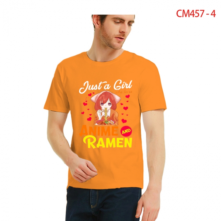 Original Printed short-sleeved cotton T-shirt from S to 3XL CM457-4