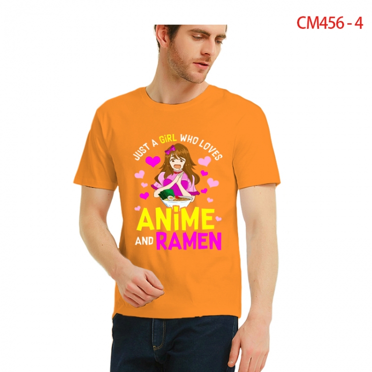 Original Printed short-sleeved cotton T-shirt from S to 3XL CM456-4