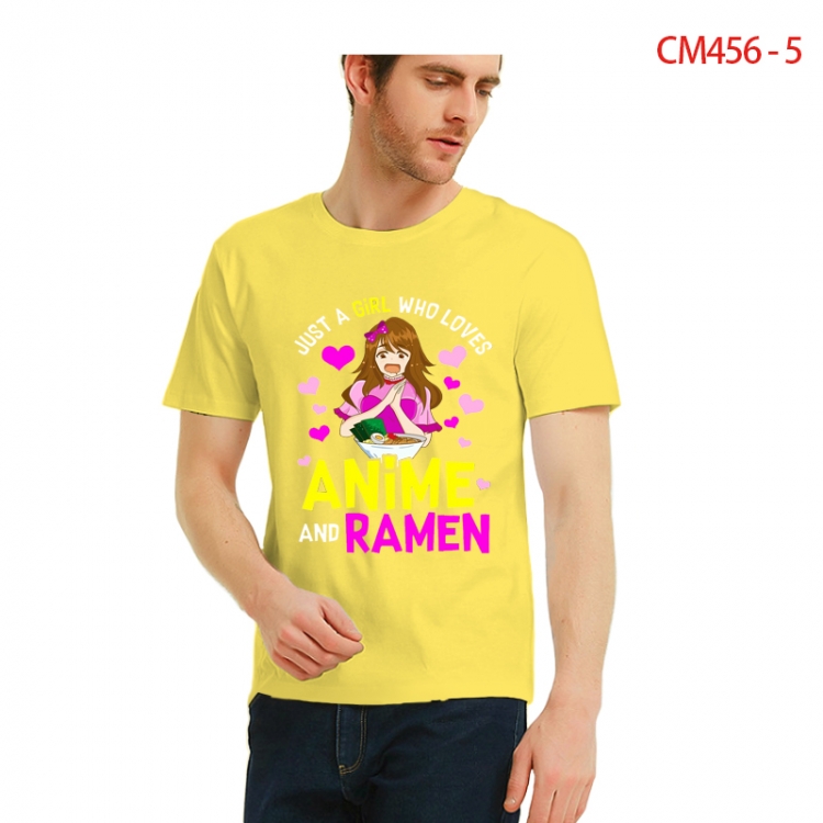 Original Printed short-sleeved cotton T-shirt from S to 3XL CM456-5