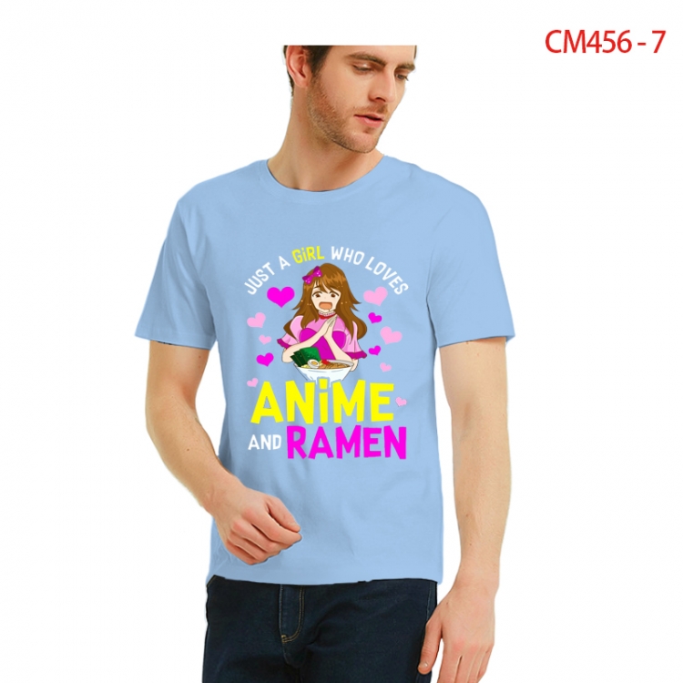Original Printed short-sleeved cotton T-shirt from S to 3XL CM456-7
