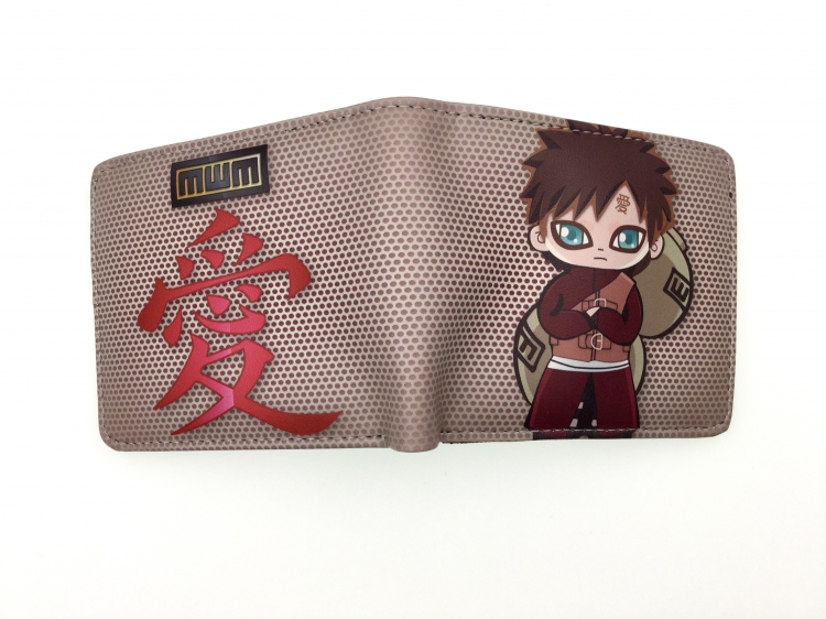 Naruto two fold  Short wallet 11X9.5CM 60G