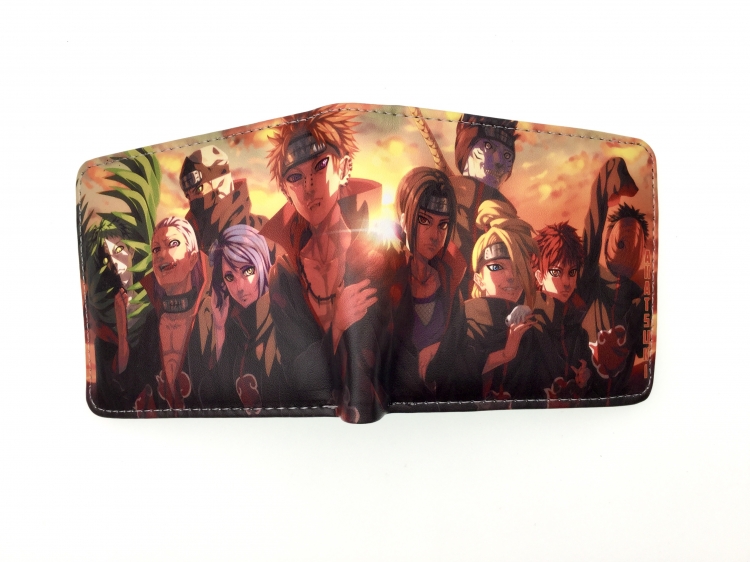 Naruto two fold  Short wallet 11X9.5CM 60G