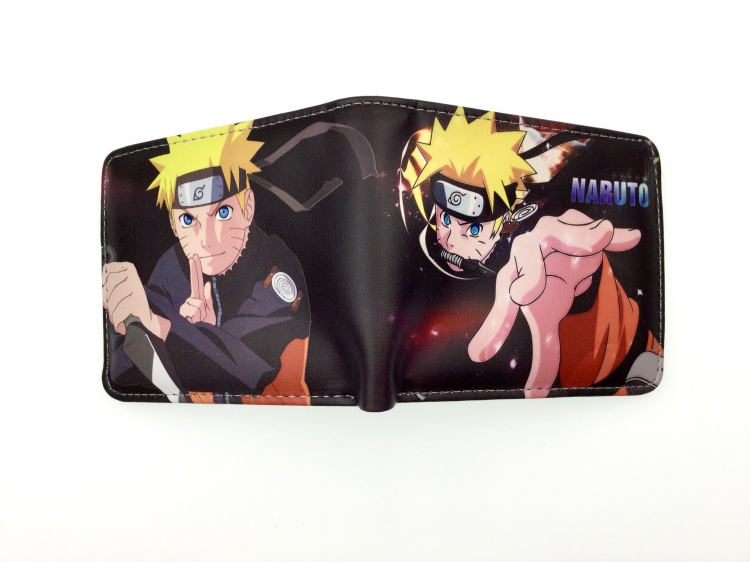 Naruto two fold  Short wallet 11X9.5CM 60G