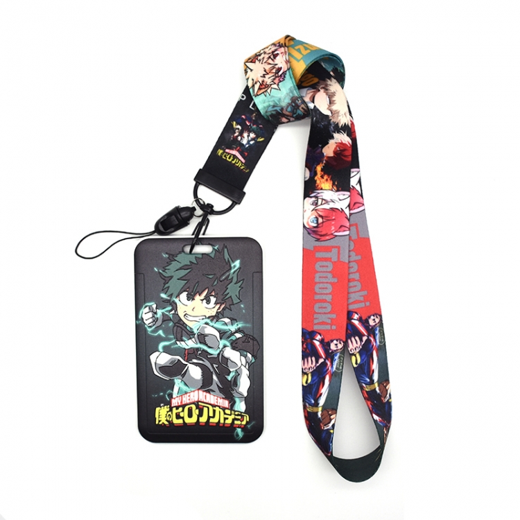 My Hero Academia Animation peripheral card holder lanyard  keychain pendant A set of 2  price for 2 pcs