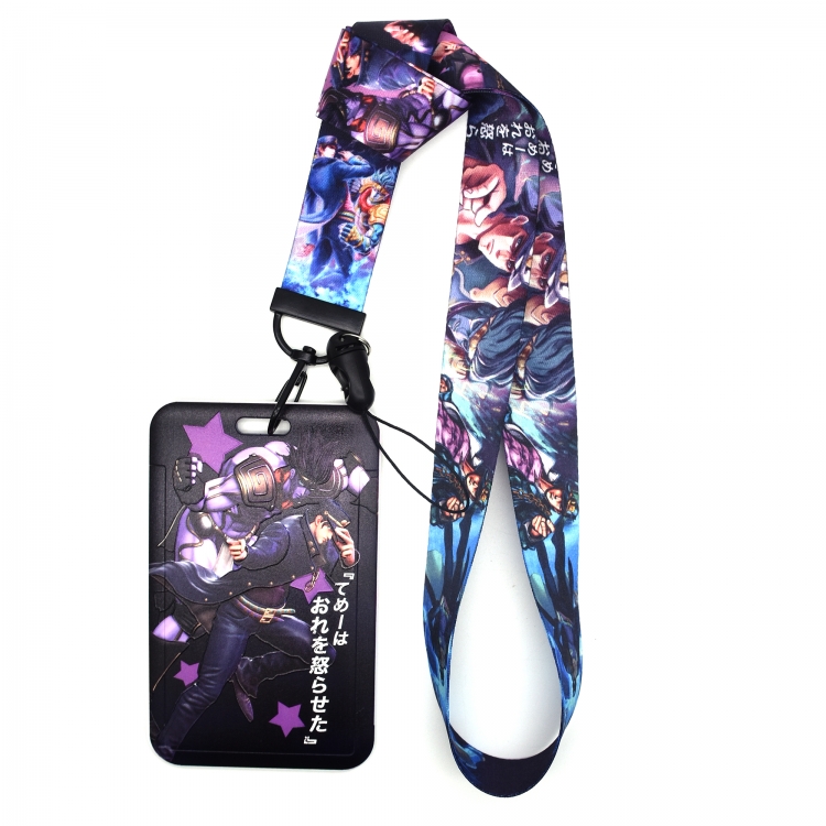 JoJos Bizarre Adventure Animation peripheral card holder lanyard  keychain pendant A set of 2  price for 2 pcs