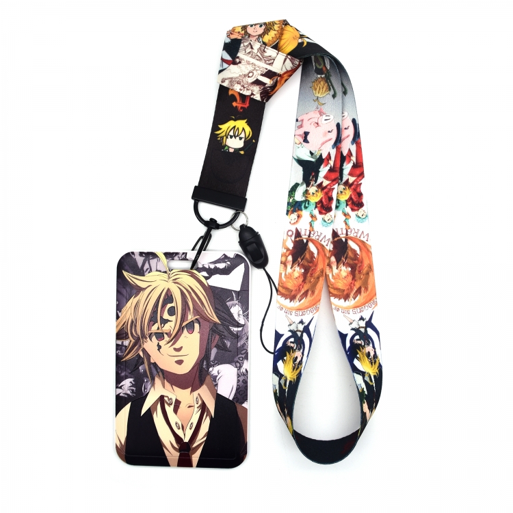The Seven Deadly Sins Animation peripheral card holder lanyard  keychain pendant A set of 2  price for 2 pcs