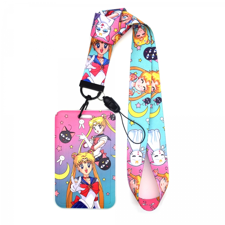 sailormoon Animation peripheral card holder lanyard  keychain pendant A set of 2  price for 2 pcs