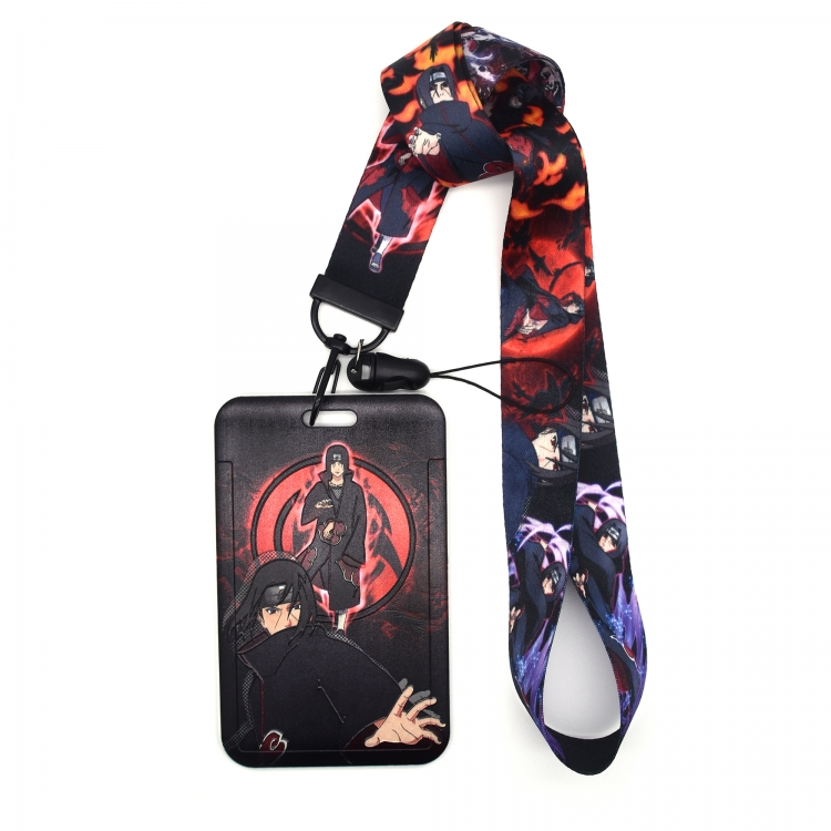 Naruto Animation peripheral card holder lanyard  keychain pendant A set of 2  price for 2 pcs