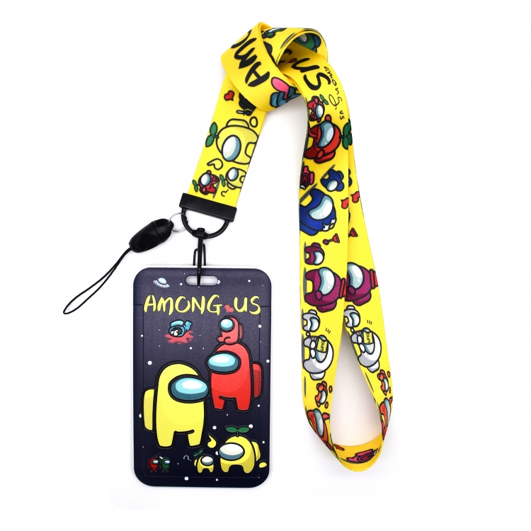 Among us    peripheral card holder lanyard  keychain pendant A set of 2  price for 2 pcs style B