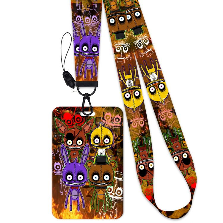 Five Nights at Freddy's  Animation peripheral card holder lanyard  keychain pendant A set of 2  price for 2 pcs