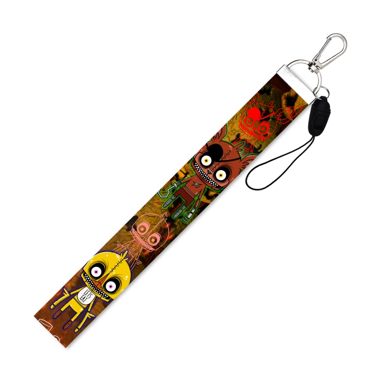 Five Nights at Freddy's Silver buckle Short mobile phone lanyard 22.5cm price for 10 pcs