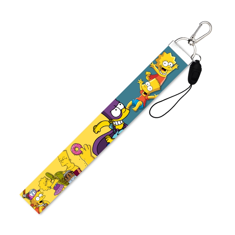 The Simpsons Silver buckle Short mobile phone lanyard 22.5cm price for 10 pcs