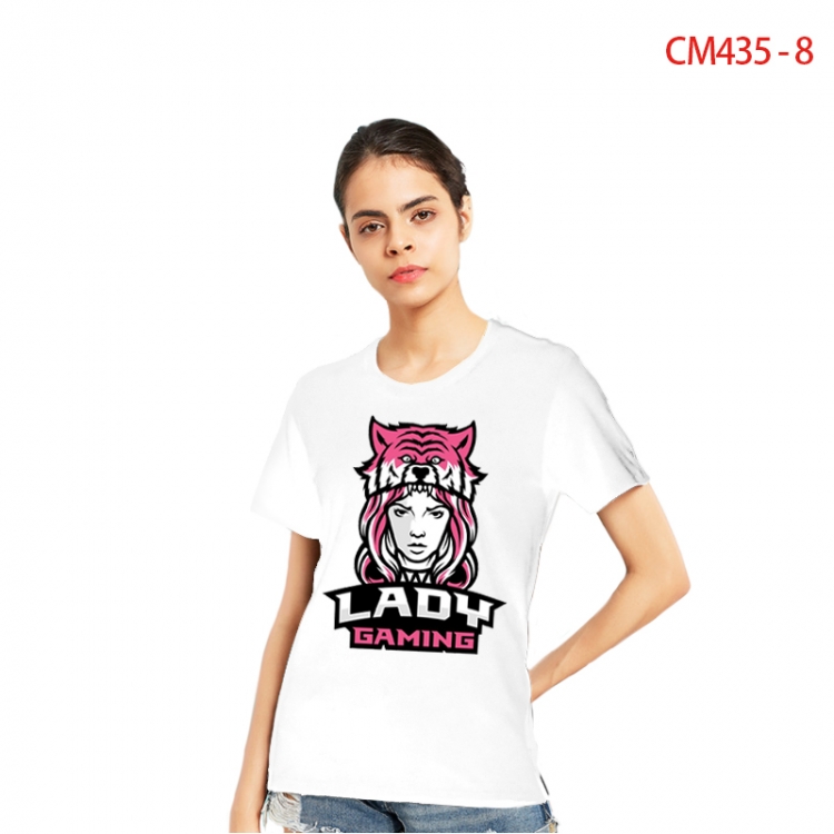 Original Women's Printed short-sleeved cotton T-shirt from S to 3XL  CM435-8