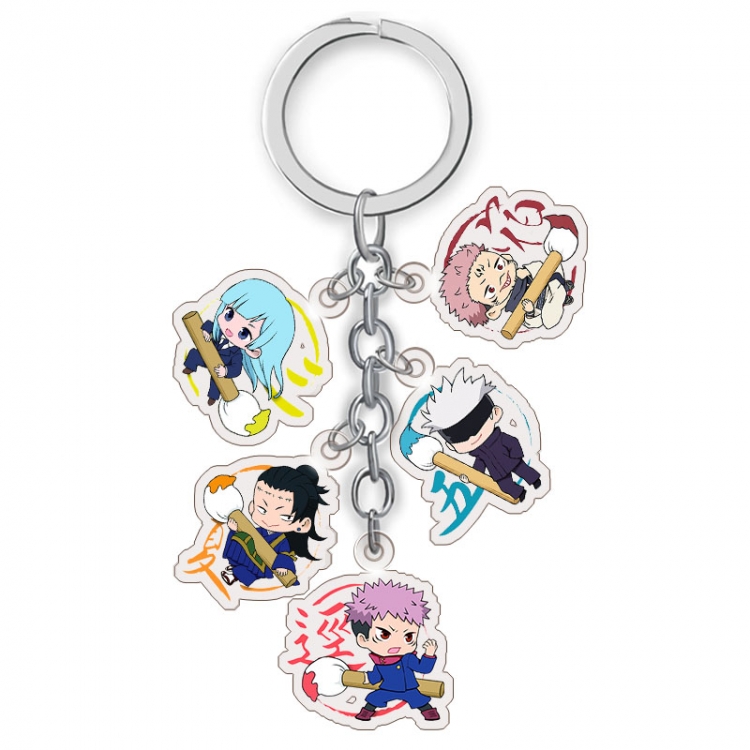 Jujutsu Kaisen Anime acrylic Key Chain price for 5 pcs A193